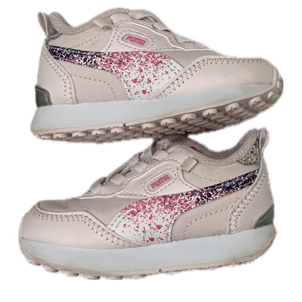 Baby Girl Puma Sneakers Size 4 Like New Worn Twice